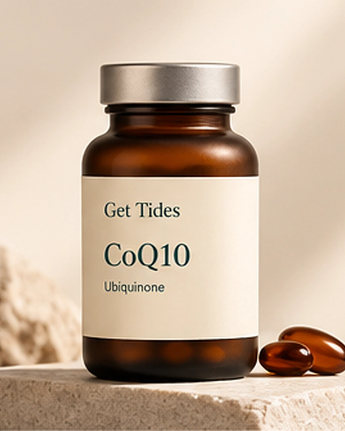 Get Tides CoQ10 oral capsules packaging.