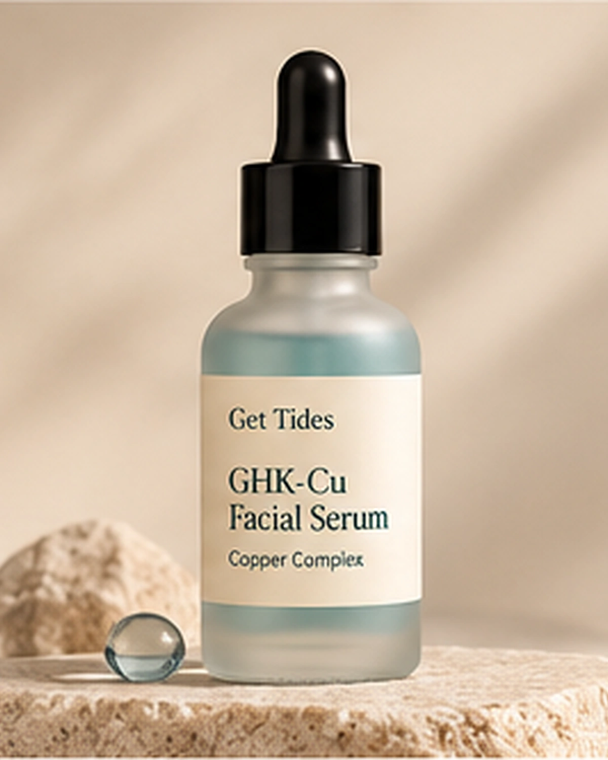 Get Tides GHK-Cu Facial Serum packaging.