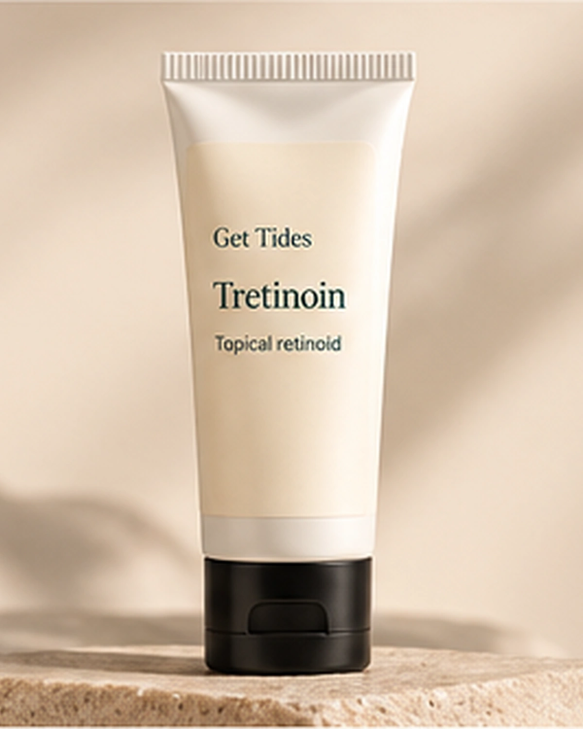 Get Tides Tretinoin topical retinoid packaging.